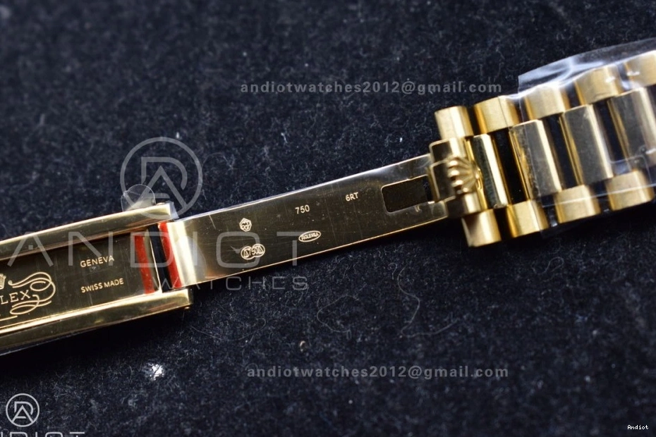 (Gain with Dial YG Gold Steel Square V5 Best vr3255 Edition 36 904L Weight) President QF Bracelet DayDate Diamond on 0225